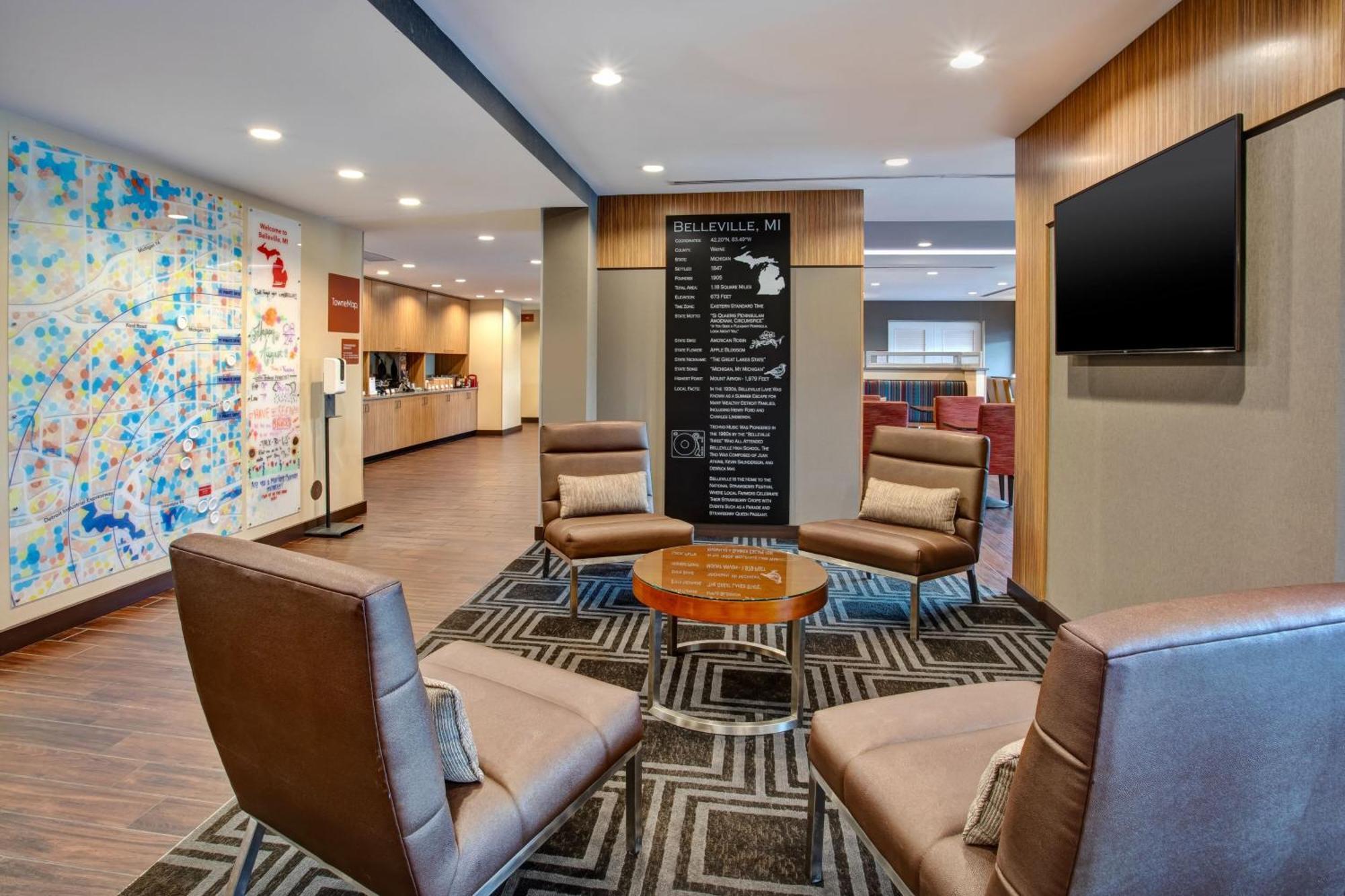 Towneplace Suites By Marriott Detroit Бельвіль Екстер'єр фото